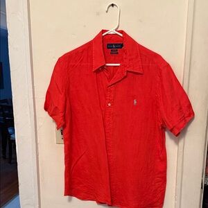Polo by Ralph Lauren Men's Vibrant Red Casual Shirt